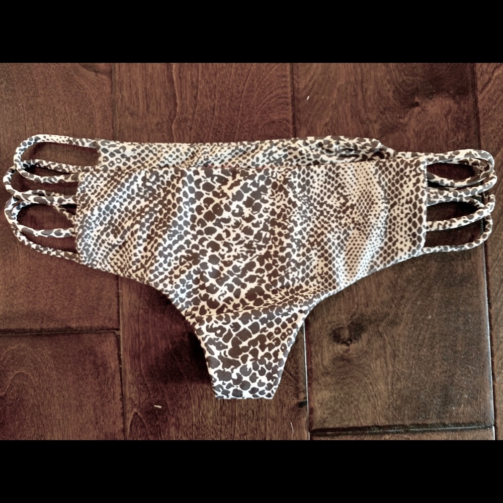 ACACIA snakeskin swimsuit bottoms
